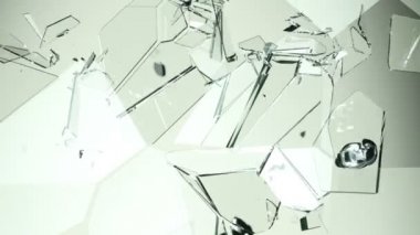 Parçalanmış ve kırık cam