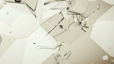 Parçalanmış ve kırık cam