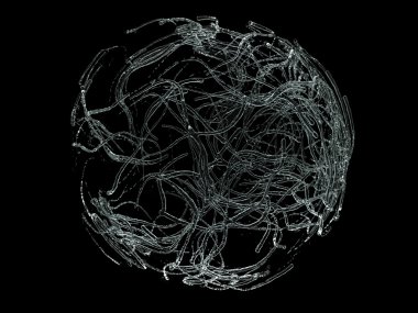 Yuvarlak oluşumu koyu sıvı damla