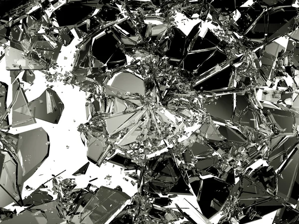 Разбитые или разбитое стекло — стоковое фото
