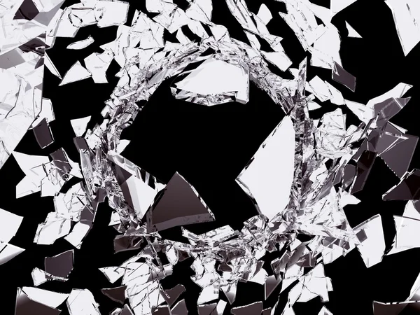 Geweld Shattered glass — Stockfoto