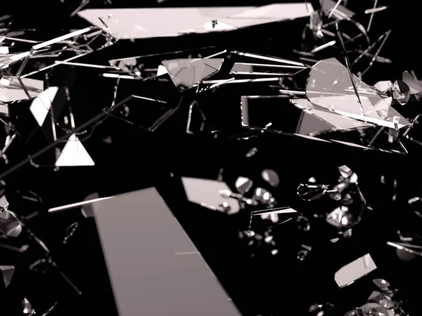 Glassplitter zerstört — Stockfoto