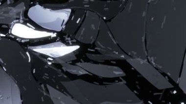 Bölünmüş veya kırık cam parçaları 