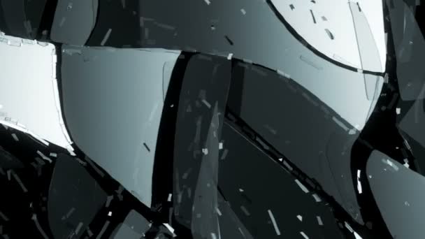 Morceaux de verre fendu ou fissuré  