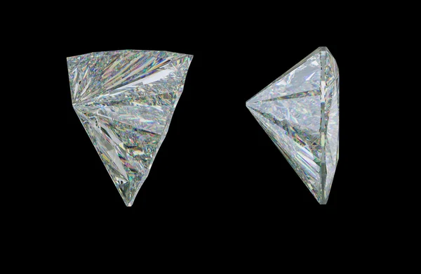 Diamante o gema de talla trillón —  Fotos de Stock