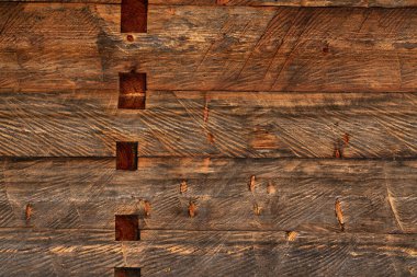 Ahşap kırsal doku ya da arka plan. Eski ahşap duvar ve tahtalar