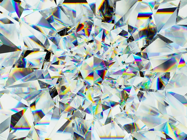 Gyémánt Szerkezet Csillag Alakja Kaleidoszkóp Háttér Felső Nézet Kerek Drágakő — Stock Fotó