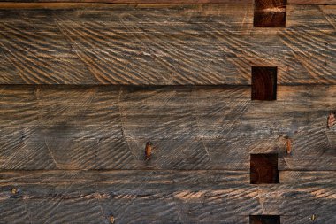 Ahşap kırsal doku ya da arka plan. Eski ahşap duvar ve tahtalar