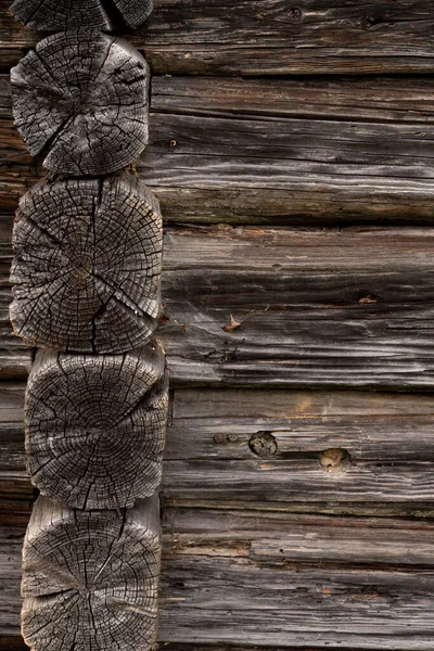 Cabina Madera Tala Textura Fondo Rústico Madera Envejecida Pared Tableros — Foto de Stock