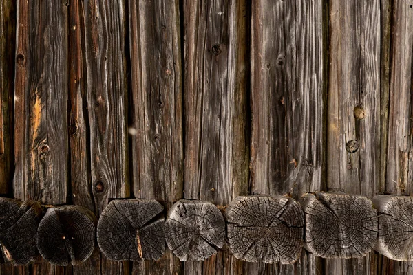 Деревянная Бревенчатая Каюта Рубка Сельской Текстуры Фона Стареющие Деревянные Стены — стоковое фото