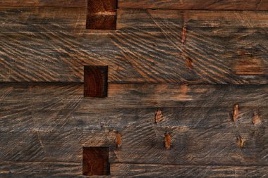 Ahşap kırsal doku ya da arka plan. Eski ahşap duvar ve tahtalar