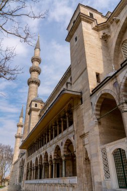 Türkiye 'nin en güzel ve en saygın camilerinden biri olan Süleyman Camii. İstanbul 'da Mart 2021' de yakalandı.