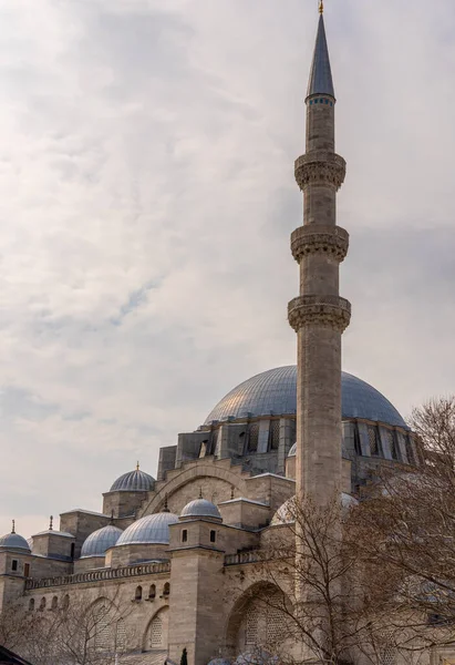 Türkiye 'nin en güzel ve en saygın camilerinden biri olan Süleyman Camii. İstanbul 'da Mart 2021' de yakalandı.