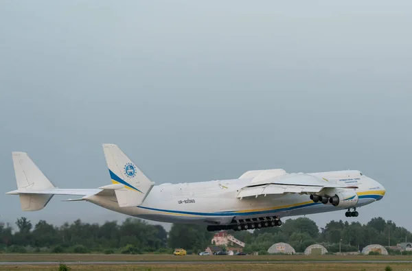 225 Antonov Mriya Partito Dall Aeroporto Internazionale Kiev Antonov Effettuare — Foto Stock