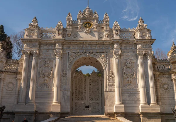 Palazzo Del Sultano Dolmabahce Turismo Visite Turistiche Istanbul Catturato Nel — Foto Stock