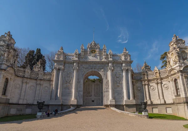 Palazzo Del Sultano Dolmabahce Turismo Visite Turistiche Istanbul Catturato Nel — Foto Stock