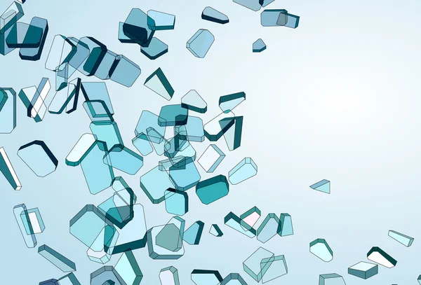 Shattered and damaged glass — Stock Photo, Image