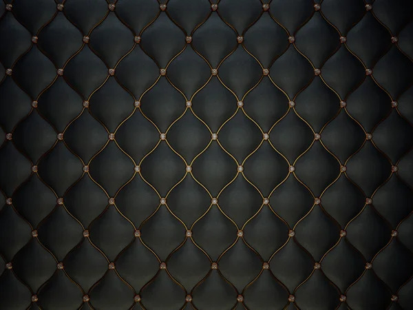 Black luxury leather pattern — Stock Photo, Image