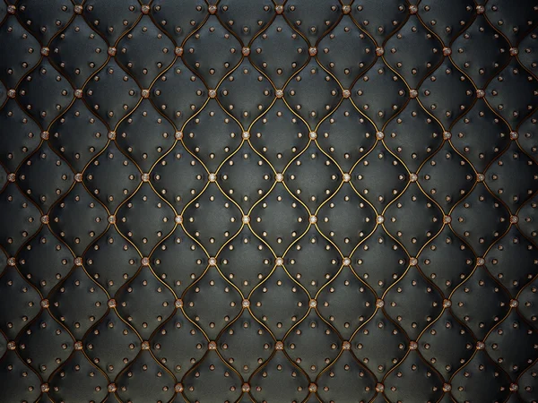 Black leather pattern — Stock Photo, Image