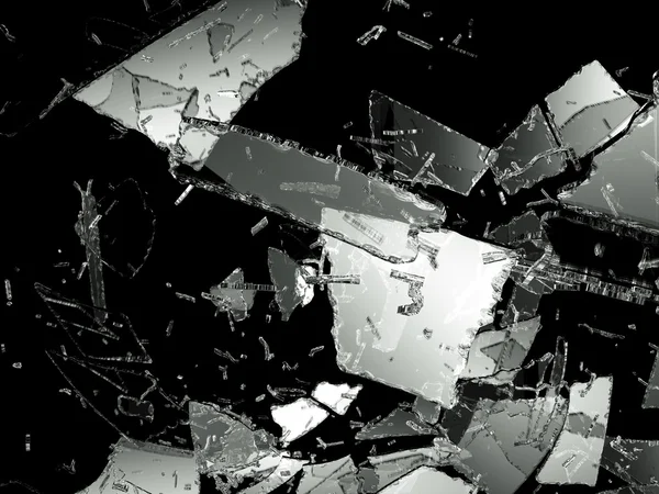 Verwoest of verbrijzelde glas — Stockfoto