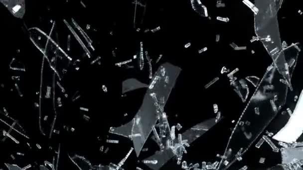 Shattered glass — Stock Video