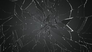 Kırık veya parçalanmış cam