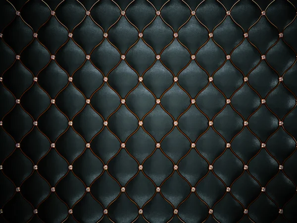 Luxury black leather pattern — Stock Photo, Image