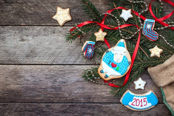 Capodanno 2015 biscotti di pecora — Foto Stock