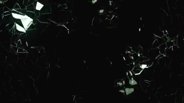 Morceaux de verre brisé 