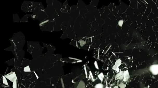 Morceaux de verre brisé 