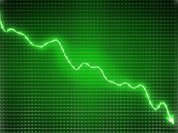 Símbolo de recessão ou crise financeira — Fotografia de Stock