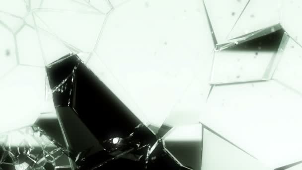 Verre démoli et cassé au ralenti 