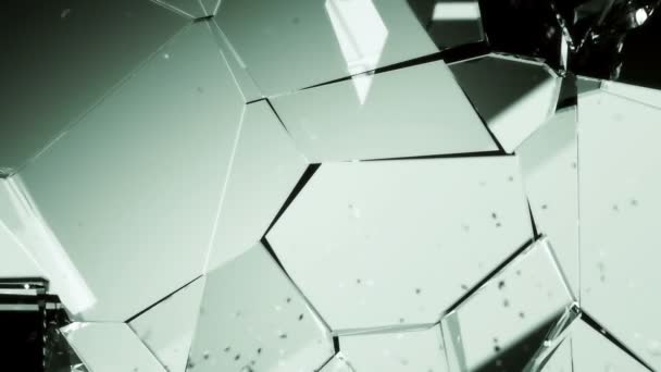 Verre démoli et cassé au ralenti 