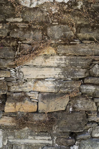 Vieux mur de pierre altérée — Photo