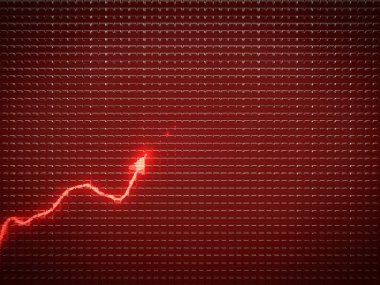 ekonomik veya iş büyüme sembolü