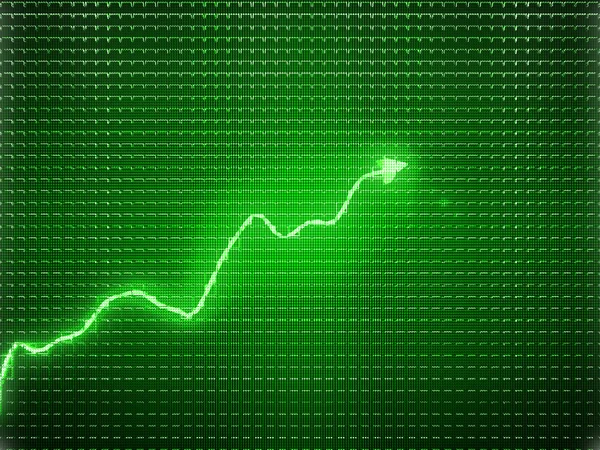 Symbole de croissance économique ou commerciale — Photo