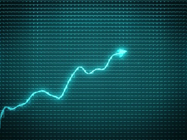 Símbolo o crecimiento financiero — Foto de Stock