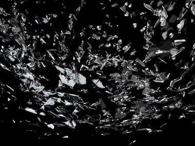 kırık cam parçaları