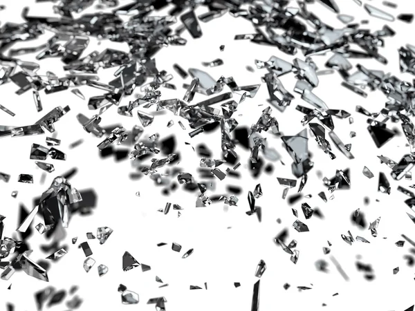 Broken glass pieces — Stock Photo, Image