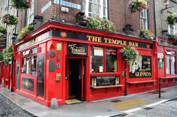 Beroemde temple bar in dublin — Stockfoto