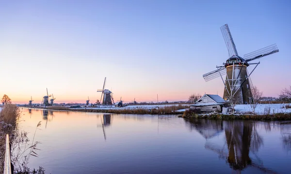 Una mattina d'inverno nei Paesi Bassi — Foto Stock