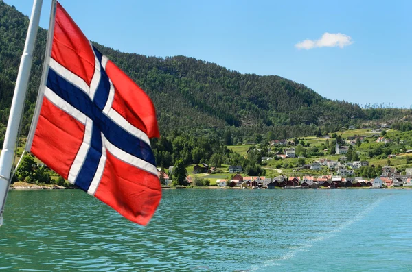 Balsa de carro em norway — Fotografia de Stock