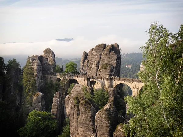Pont Bastei en Suisse saxonne Images De Stock Libres De Droits