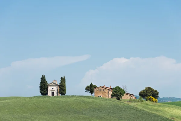 Cappella della Madonna di Vitaleta en Toscana —  Fotos de Stock