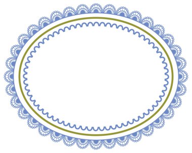 beyaz zemin üzerine dekoratif çerçeve vektörel