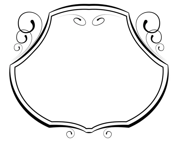 Cornice decorativa vettoriale su sfondo bianco — Vettoriale Stock