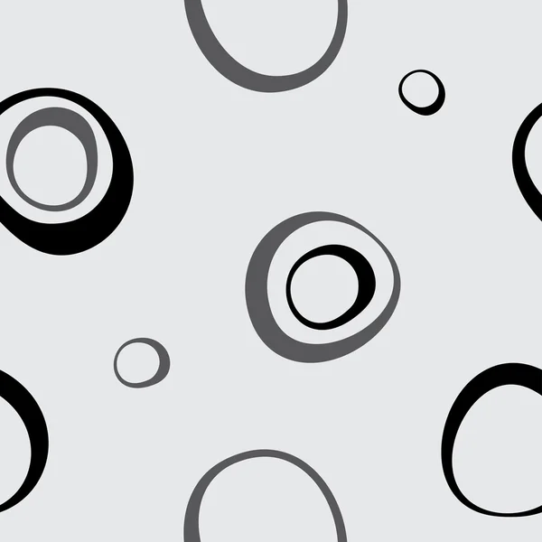 Vector seamless wallpaper. Circles on a gray — Stock Vector