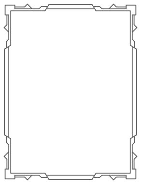 Basit vektör siyah çerçeve dikey