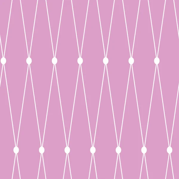 Nahtloser Hintergrund. weißes Gitter auf rosa Hintergrund — Stockvektor