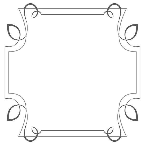 Vector square frame. Element for design — Stock Vector
